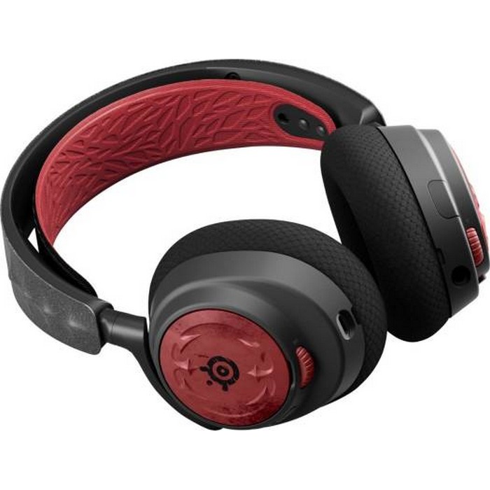 SteelSeries Arctis Nova 7 Diablo IV Edition Wireless Multi-Platform Gaming Headset, Dual Wireless 2.4 GHz & Bluetooth, 38 HR Fast Charge, Free In-Game Item, PC, PS, Mac, Mobile, Red-Black